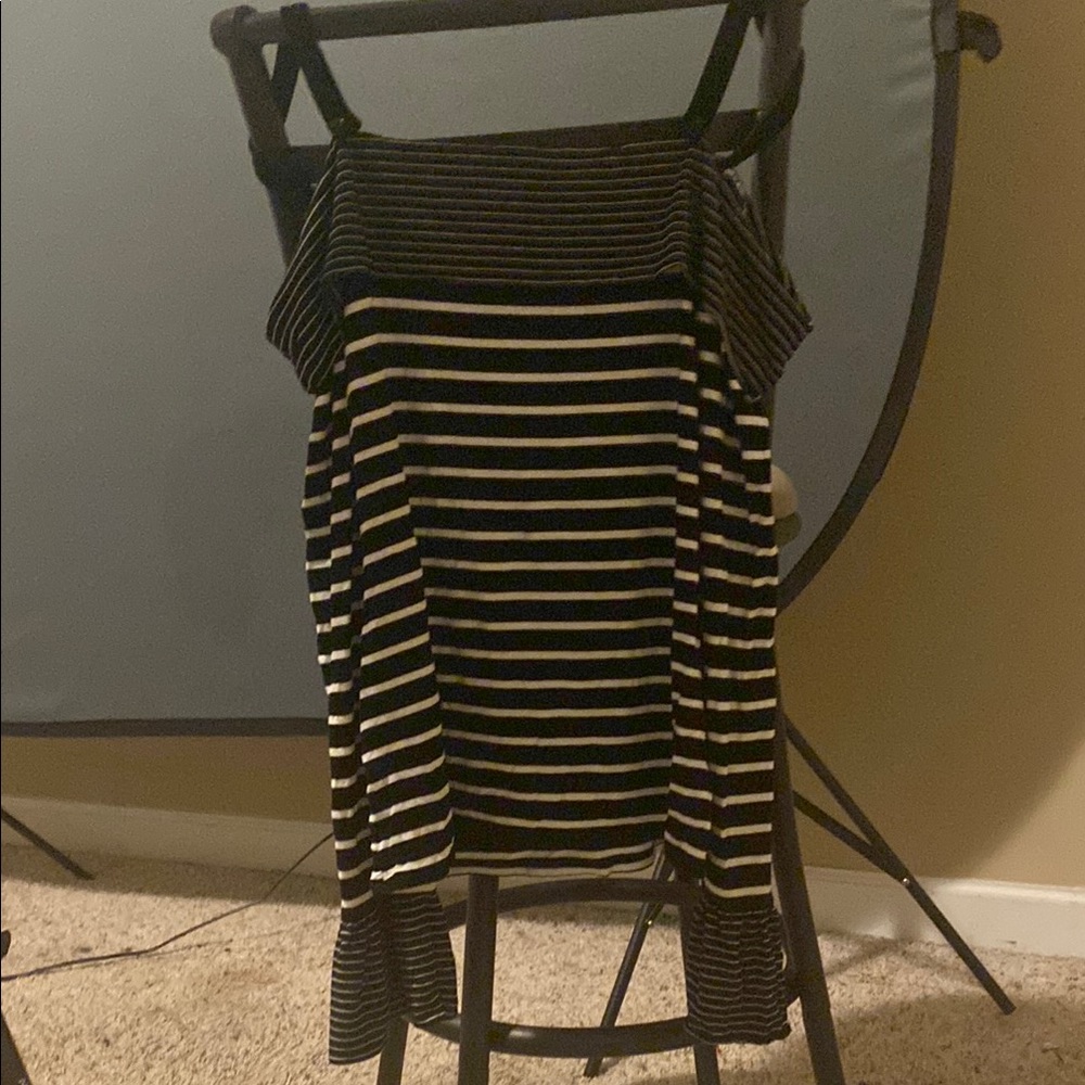 Striped Black and White Women's Sweater